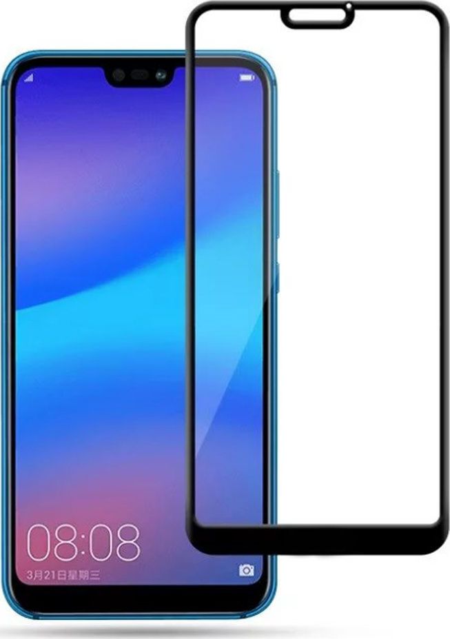Защитное стекло 5D во весь экран Huawei Y9 2019