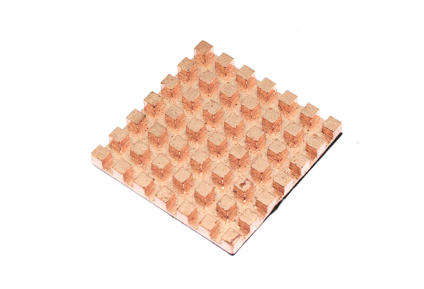 Медный радиатор 30х30х3мм с термоскотчем 3M 9448A