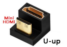 Переходник mini HDMI  на HDMI  U вверх