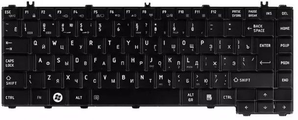 Клавиатура Toshiba Satellite L640 черная, OEM