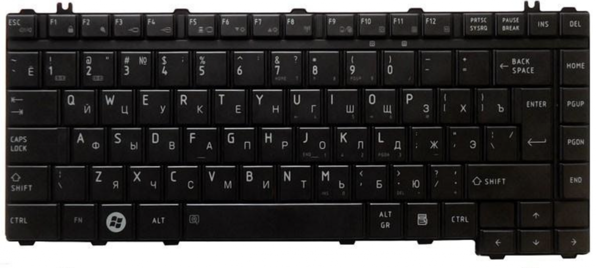 Клавиатура Toshiba Satellite A305 глянцевая, OEM