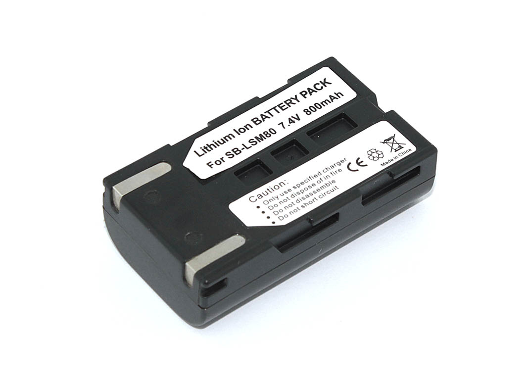 Аккумуляторная батарея для фото и видеокамеры Samsung SC-D263 (SB-LSM80) 7,4V 1000mAh Li-ion