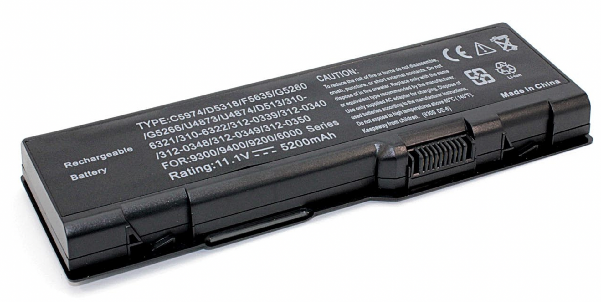Аккумулятор DELL Inspiron 6000 11.1V, 5200mAh, OEM