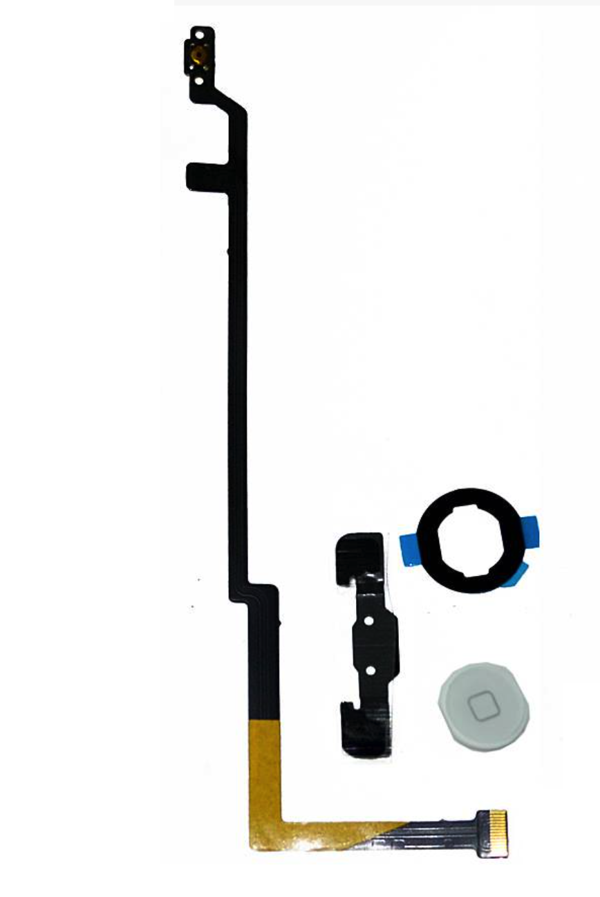 Шлейф Apple iPad Air + кнопка "HOME" серебро