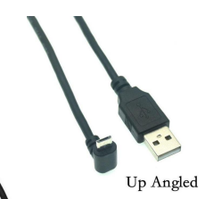 Кабель USB  Type A на Micro USB угол вверх  0,5 м