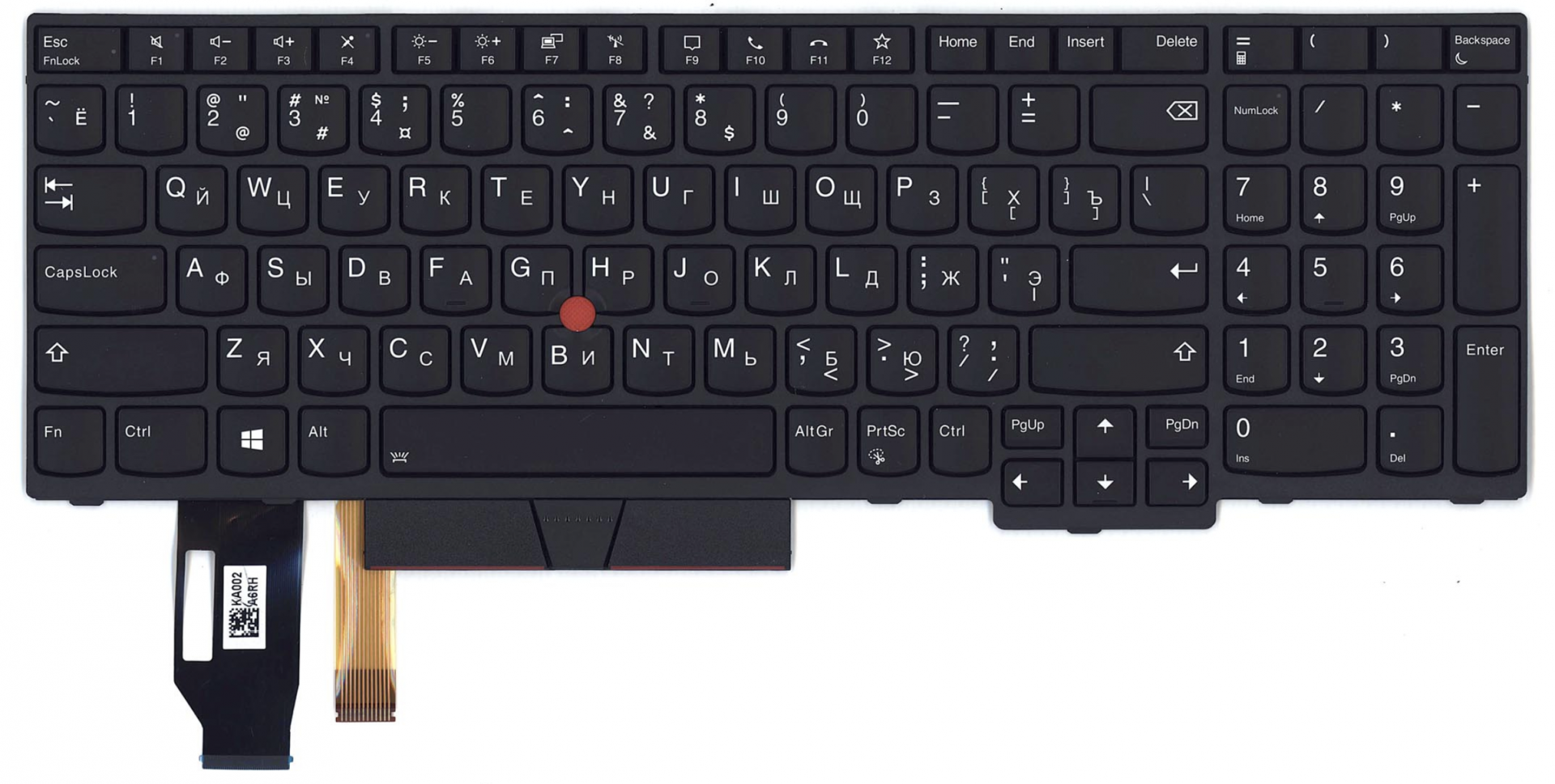 Клавиатура Lenovo ThinkPad T15 с подсветкой, OEM