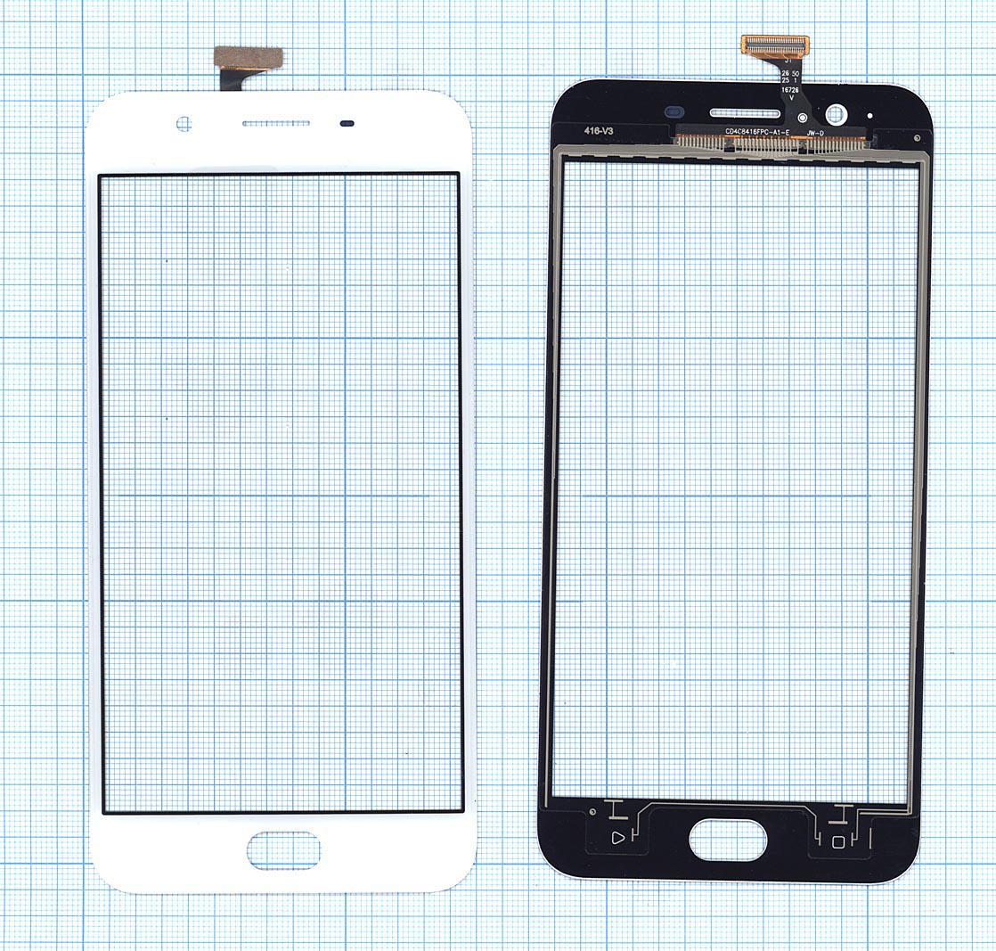 Сенсорное стекло (тачскрин) для OPPO F1s A59 A1601 белое