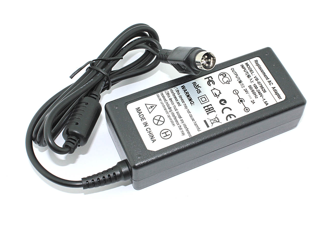 Блок питания для монитора и телевизора LCD 24V 2A 48W 4pin OEM