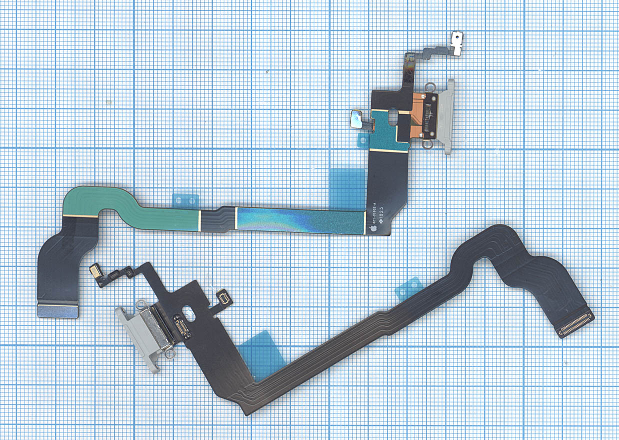 Шлейф разъема питания для iPhone X белый