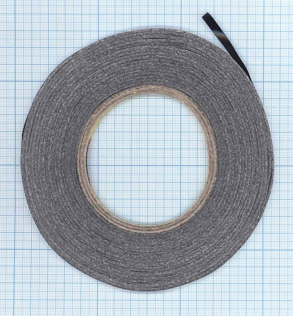 Скотч 3M двухсторонний для монтажа тачскринов, черный, ширина 5мм, длина 55м