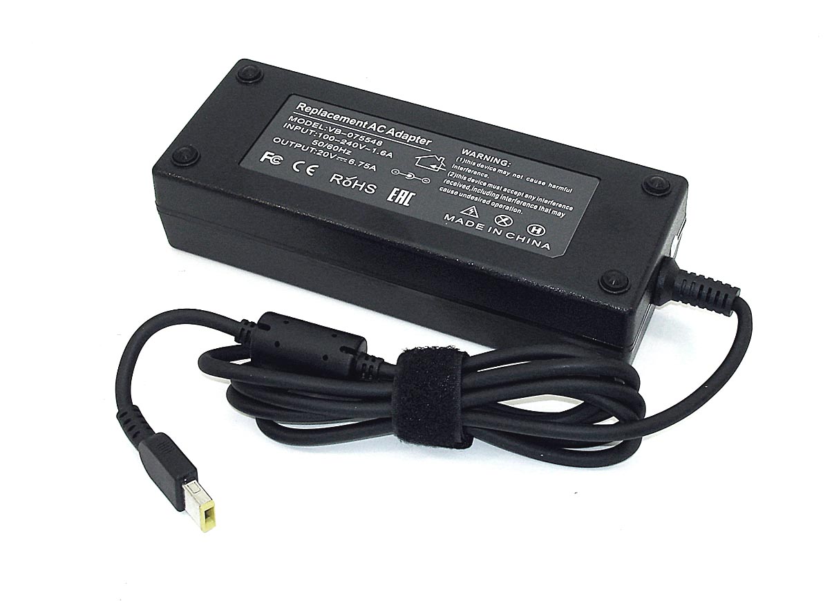 Блок питания (сетевой адаптер) для ноутбуков Lenovo 20V 6.75A 135W rectangle OEM
