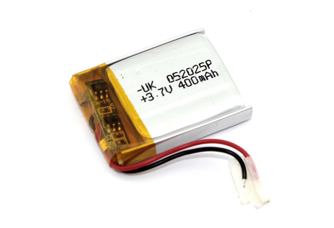 Аккумулятор Li-Pol (батарея) 5*20*25мм 2pin 3.7V/400mAh
