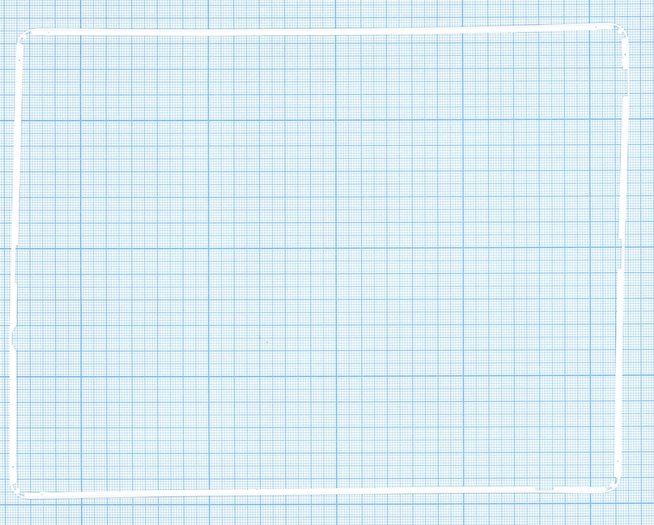 Рамка тачскрина для Apple iPad 2 белая