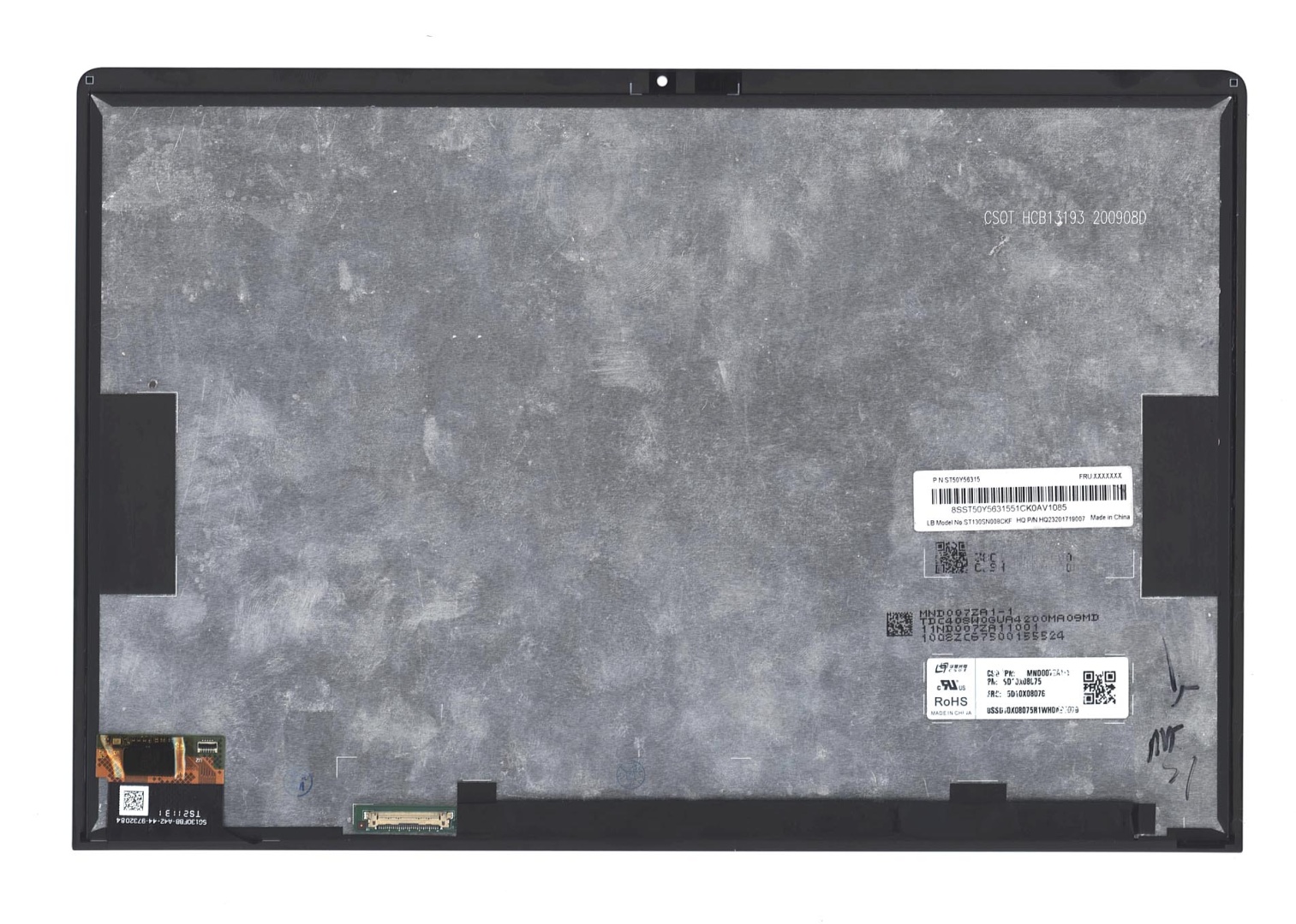 Модуль (матрица + тачскрин) для Lenovo Yoga Tablet 13 YT-K606F черный