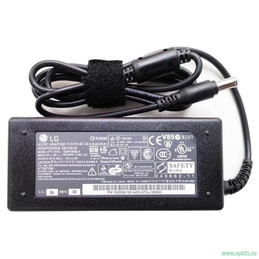 Блок питания для мониторов 19V 3.42A 65W 6.5x4.4