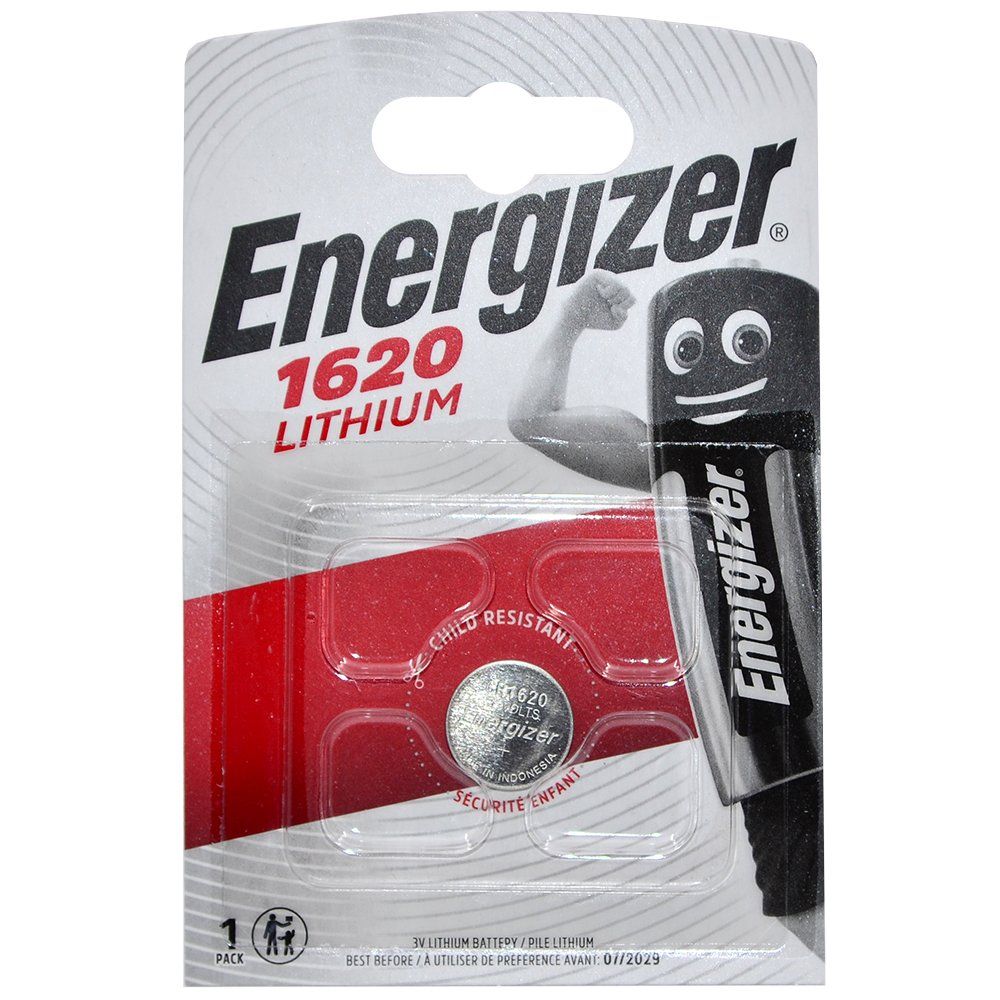Элемент питания литиевый Energizer CR1620 (блистер/1шт)
