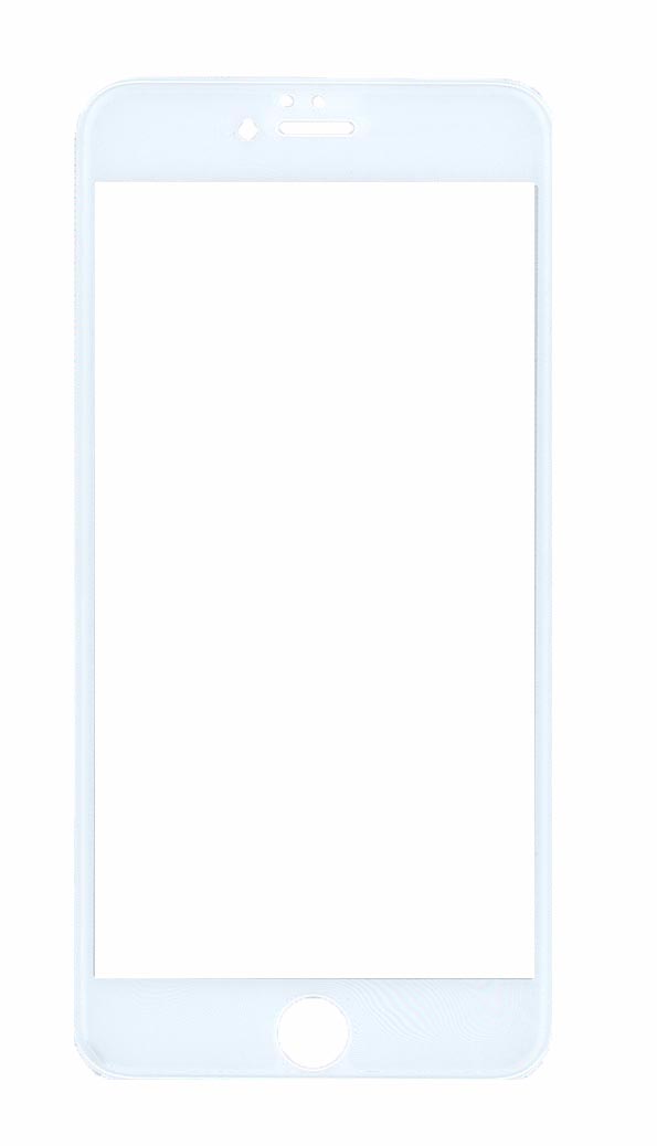 Защитное стекло 4D для Apple iPhone 6/6S Plus белое