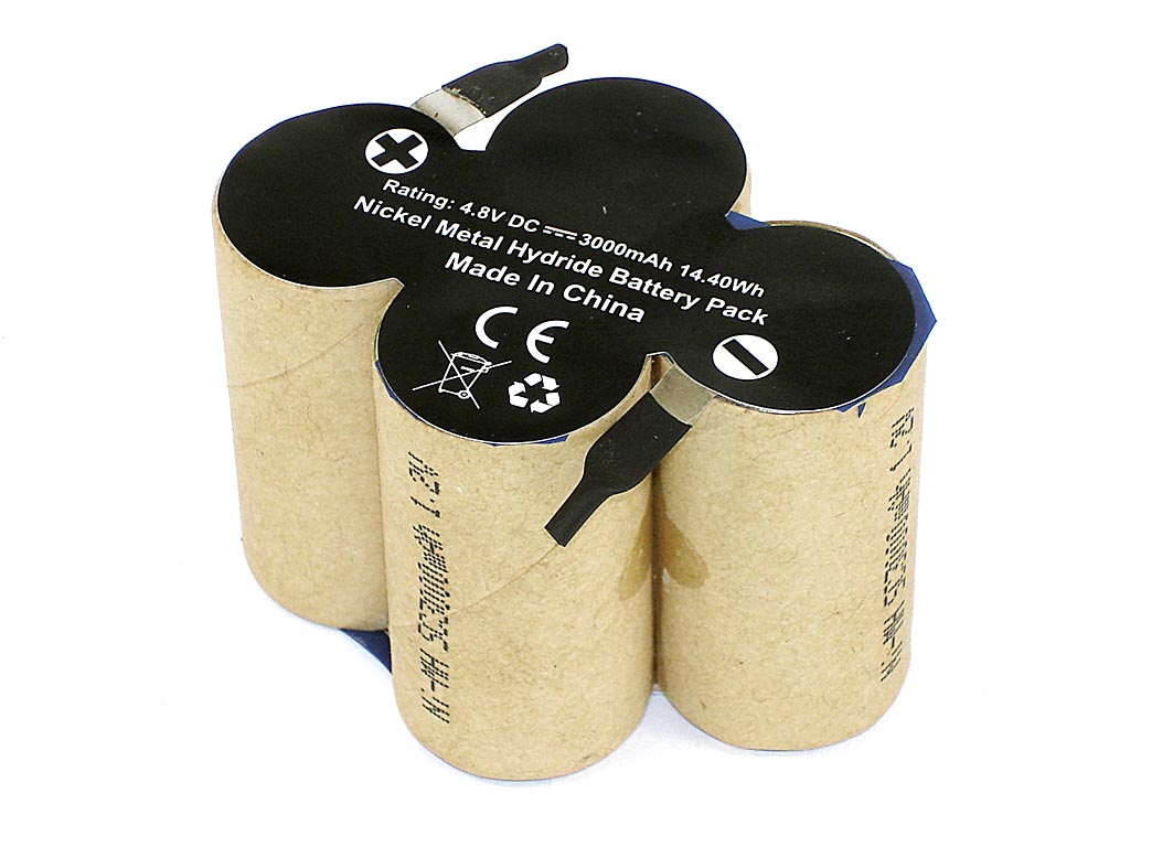 Аккумулятор для швабры Karcher K55 (4KR-1500SC/V). Ni-MH, 3000mAh, 4.8V