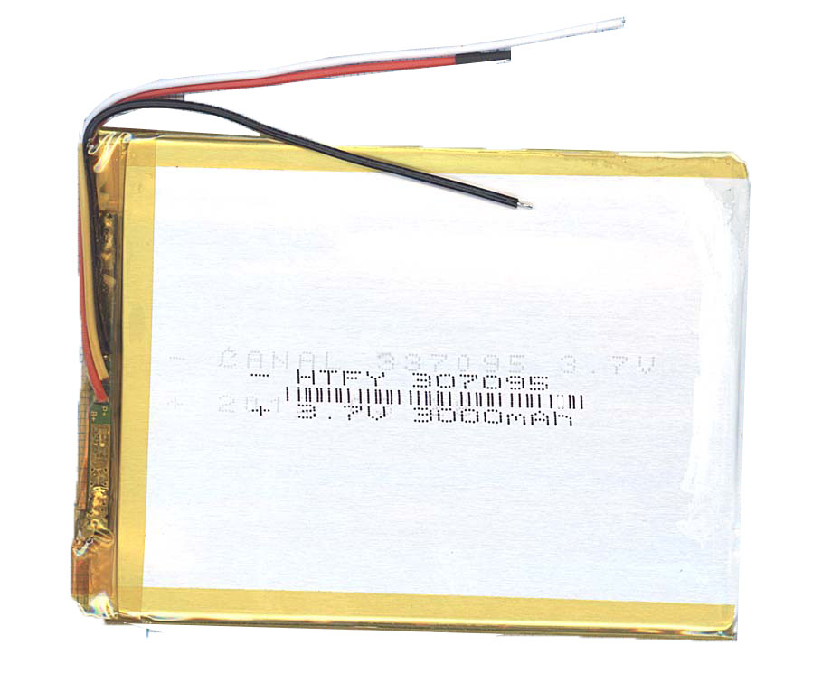 Аккумулятор Li-Pol (батарея) 3*70*95мм 3pin 3.7V/2500mAh