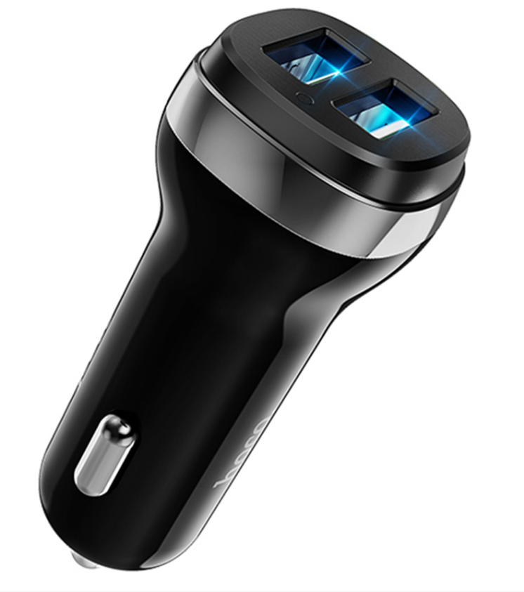 Автомобильная зарядка HOCO Z40 Superior, 2xUSB, 2.4A, черный
