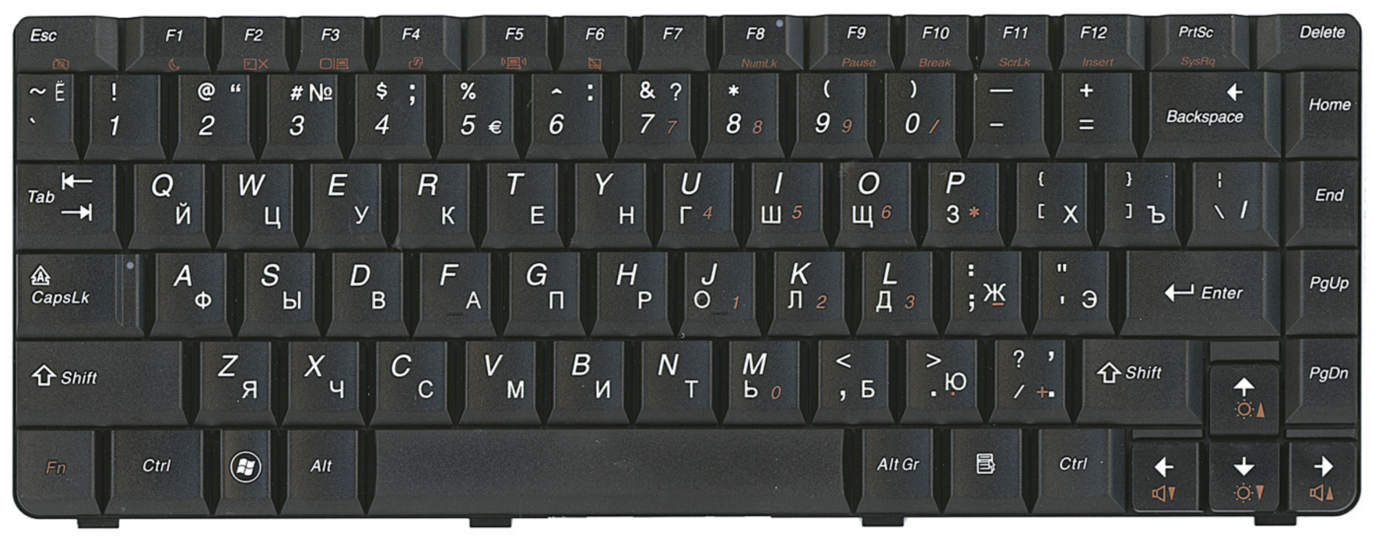 Клавиатура Lenovo IdeaPad U450 OEM