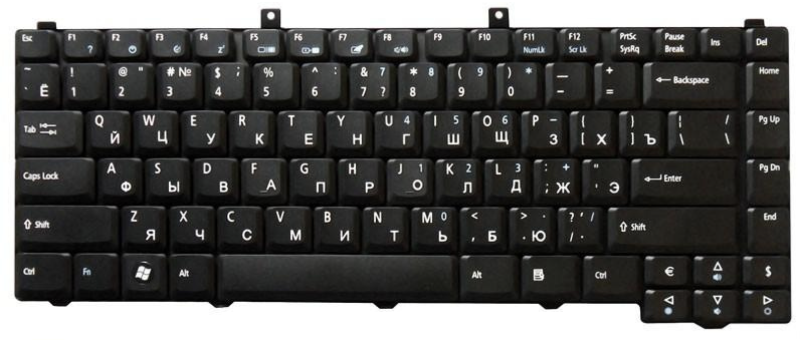 Клавиатура Acer Aspire 1410 черная, OEM