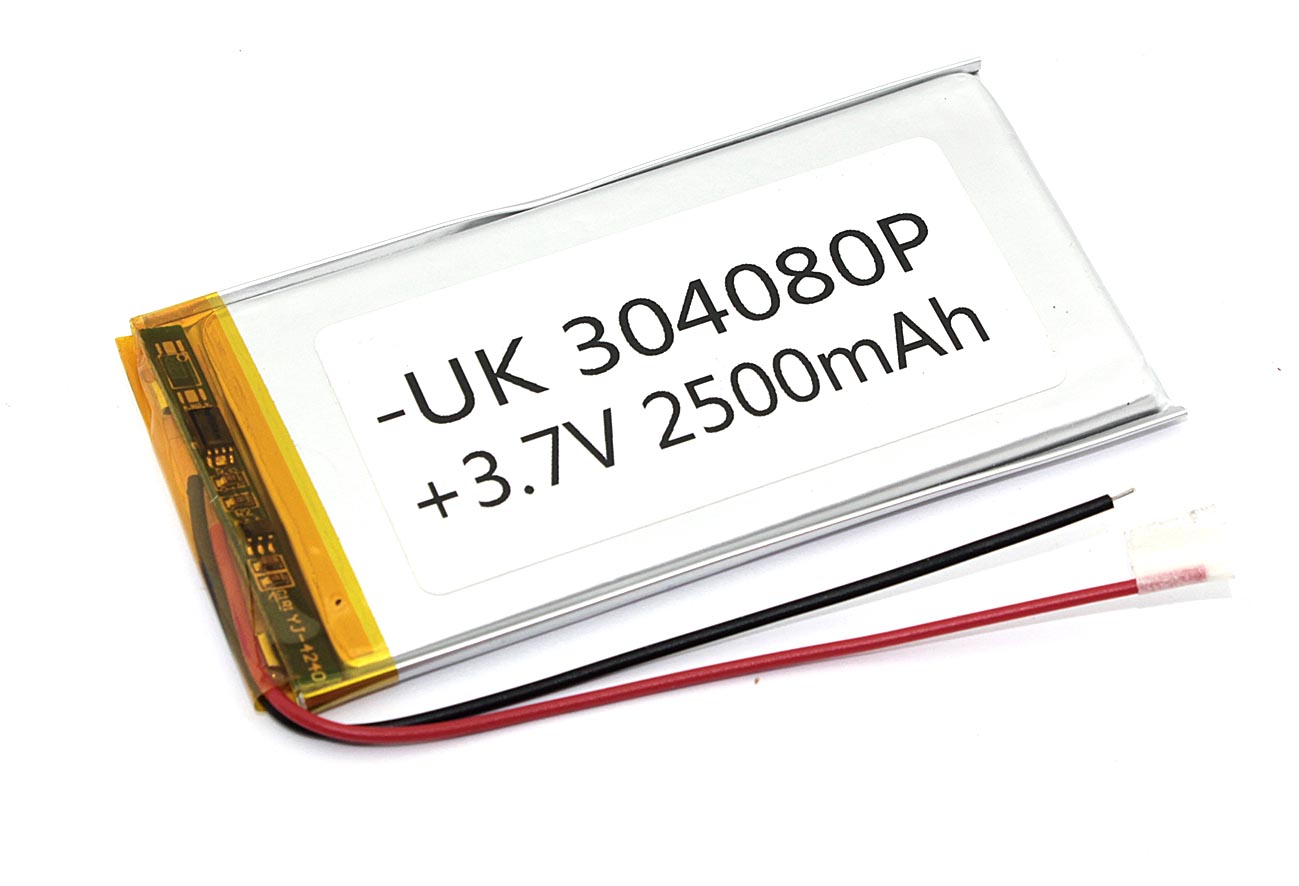 Аккумулятор Li-Pol (батарея) 3*40*80мм 2pin 3.7V/2500mAh