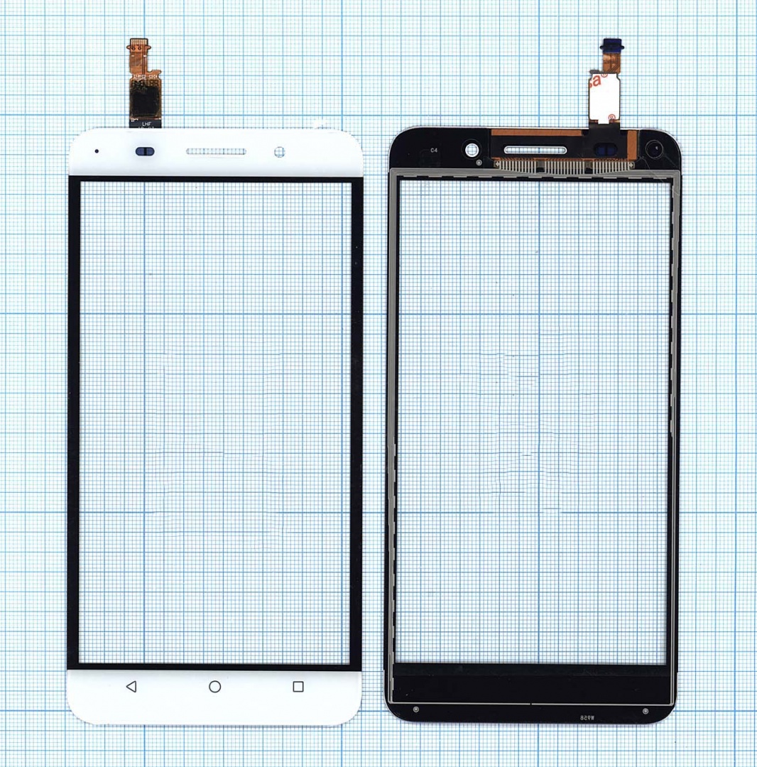 Сенсорное стекло (тачскрин) для Huawei Honor 4X белое