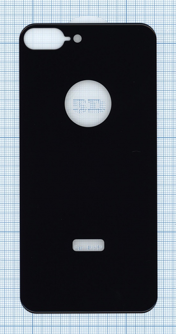 Защитное заднее стекло для iPhone 7/8  Plus черное