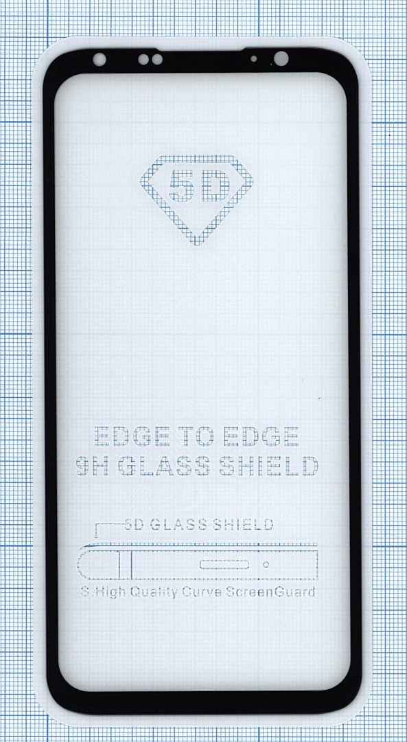 Защитное стекло "Полное покрытие" для Meizu 16th Plus черное