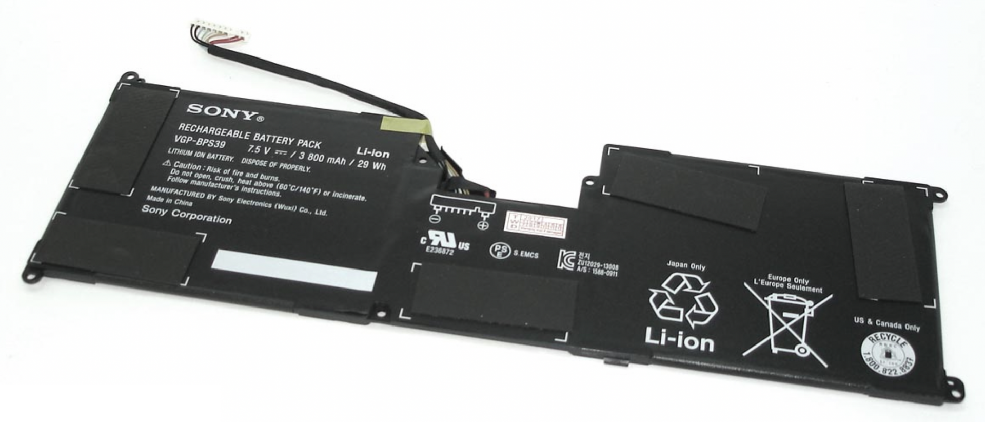 Аккумулятор Sony VAIO SVT11213CGW Tap 11 7.2-7.5V, 29Wh, Original