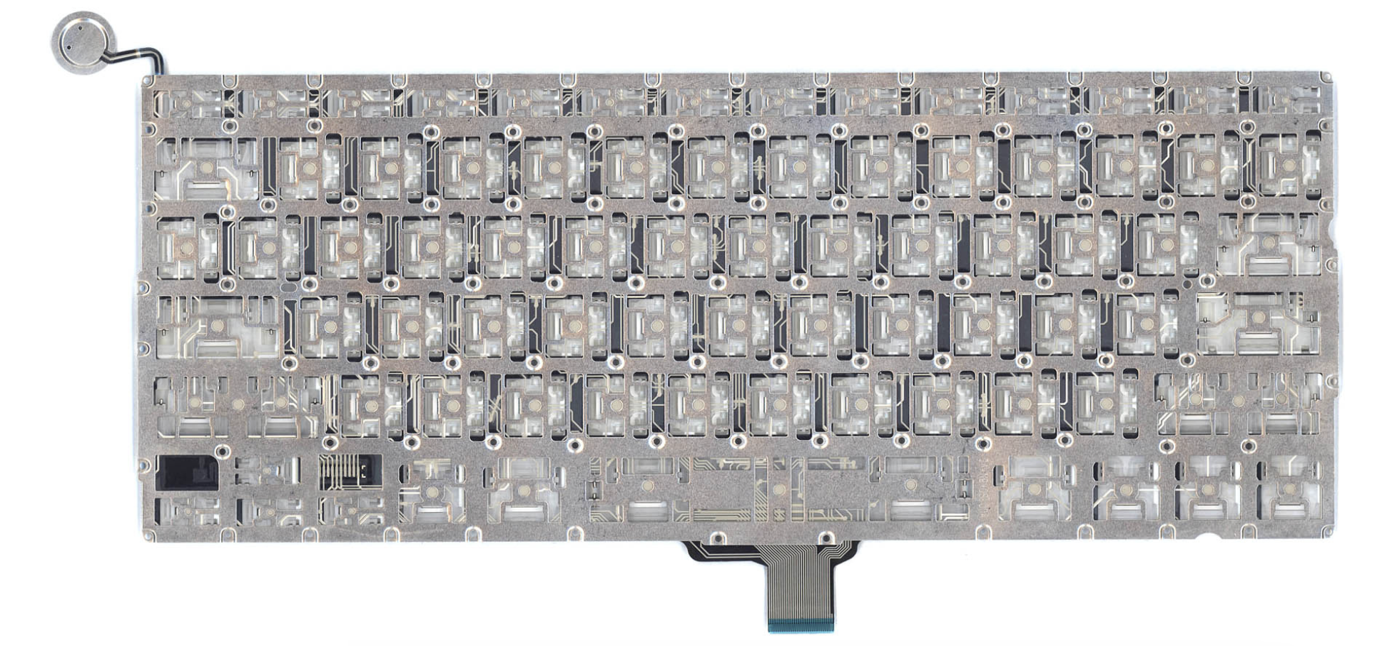 Клавиатура Apple MacBook 13.3" середина 2010 A1342 (MC516LL/A) плоский Enter, OEM