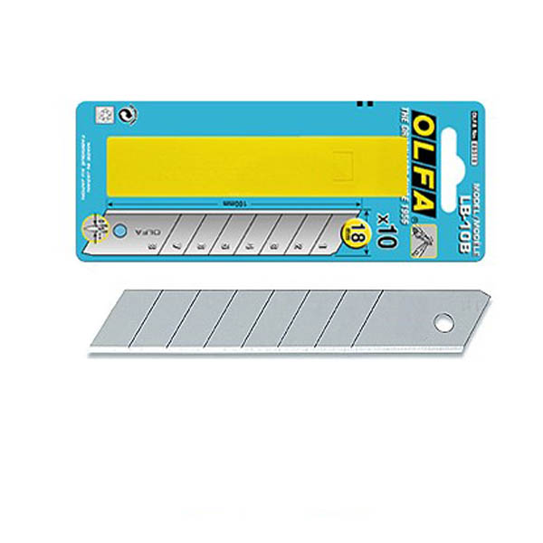 Сменные лезвия OLFA (Олфа) OL-LB-10B 10 шт.
