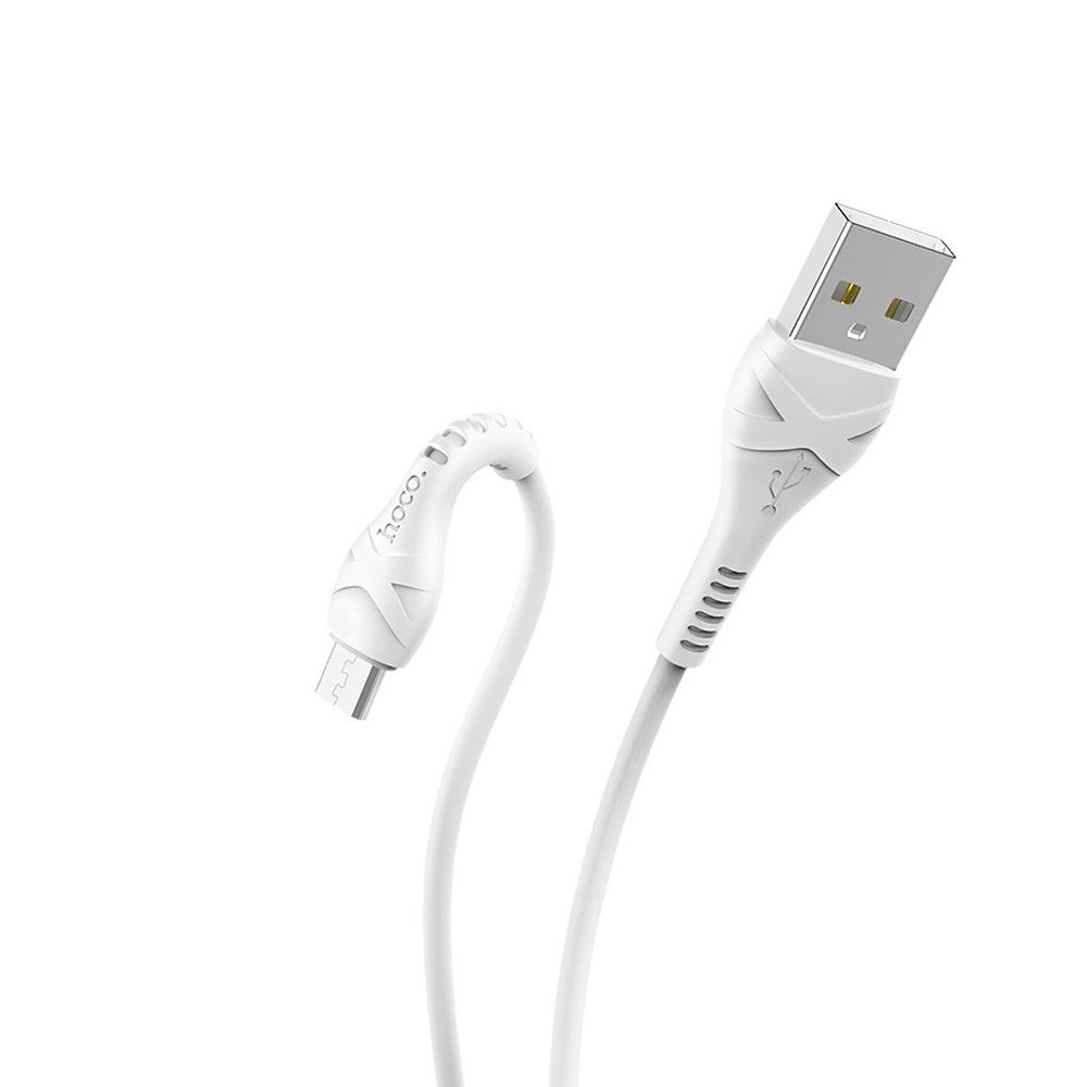 Кабель USB - micro USB HOCO X37 белый (1м)