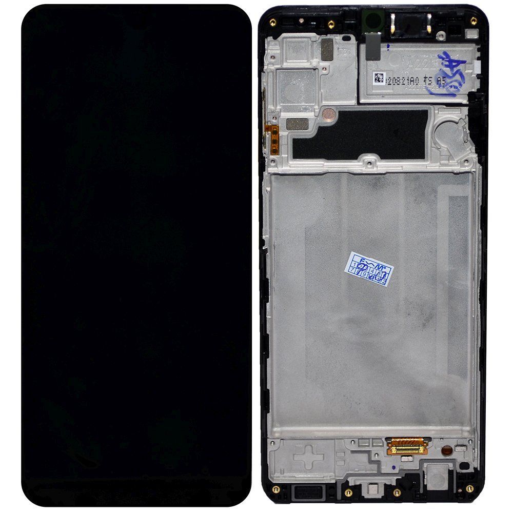 Дисплей Samsung SM-A225F/Galaxy A22 + тачскрин в рамке черный Oриг 100%