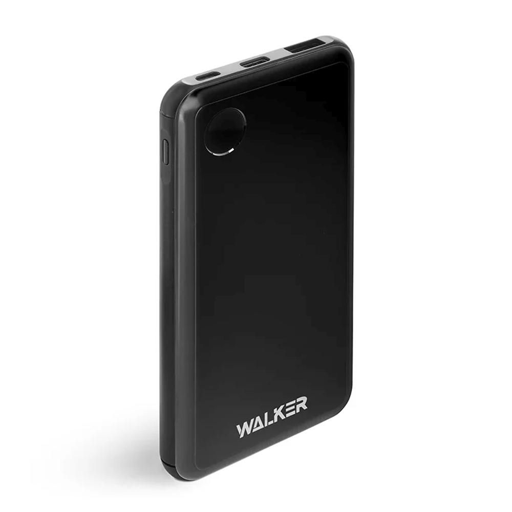 Power Bank 10000mA WALKER WB-510 (USB выход 2,1A/Вход Type-C, дисплей) черный