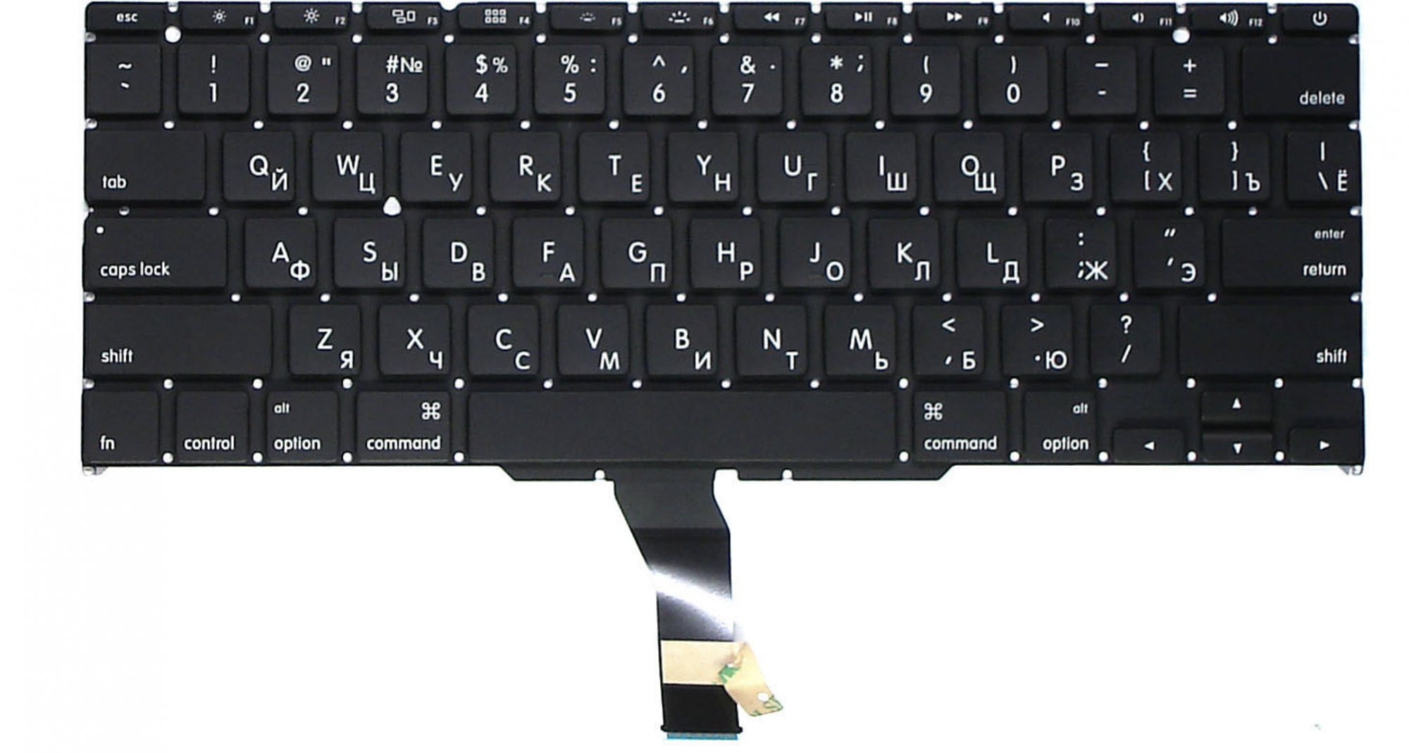 Клавиатура Apple MacBook Air 11.6" начало 2014 A1465 (MD712LL/B) с подсветкой, OEM
