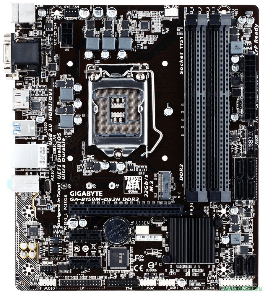Материнская плата Gigabyte GA-B150M-DS3H