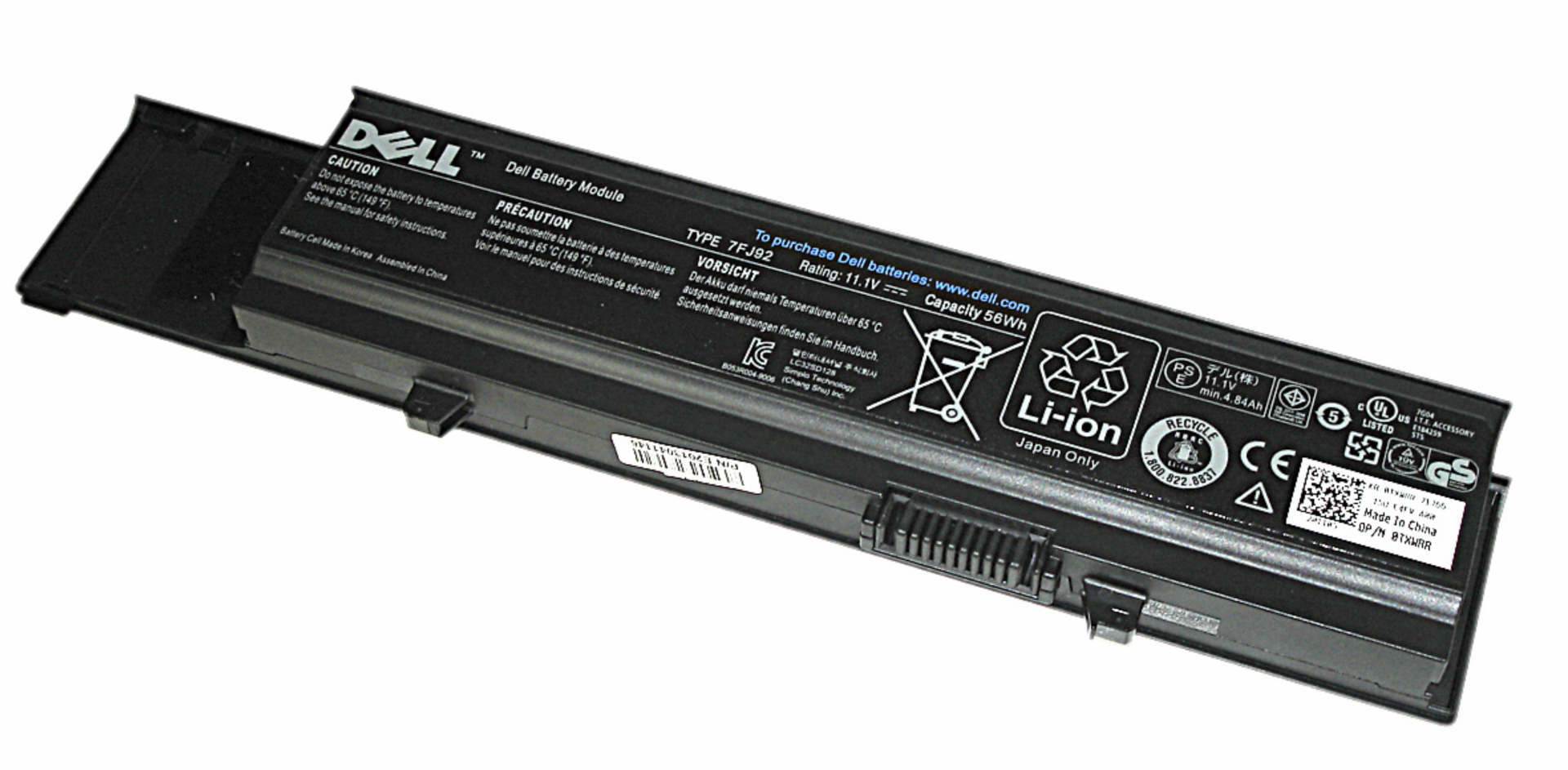 Аккумулятор DELL Vostro 3400 11.1V, 4800mAh, Original