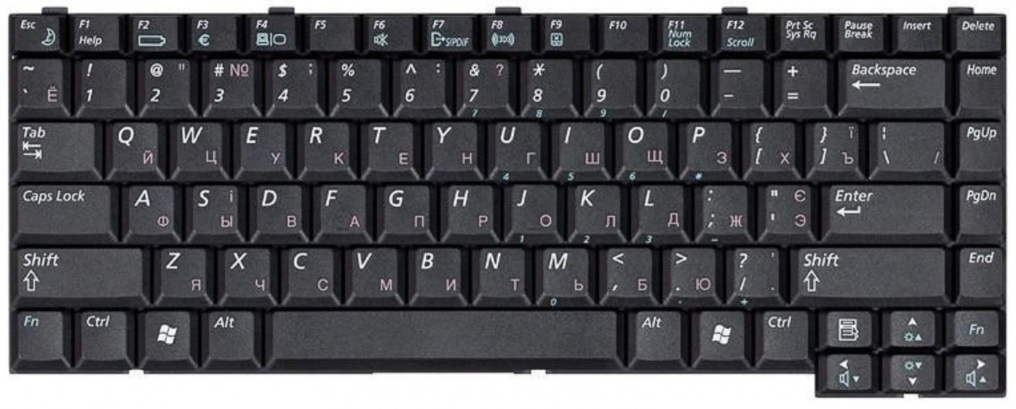 Клавиатура Samsung R55 OEM