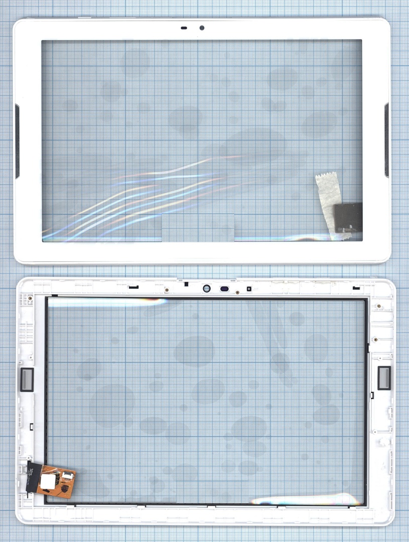 Сенсорное стекло (тачскрин) для Acer Iconia One B3-A32 белое с рамкой
