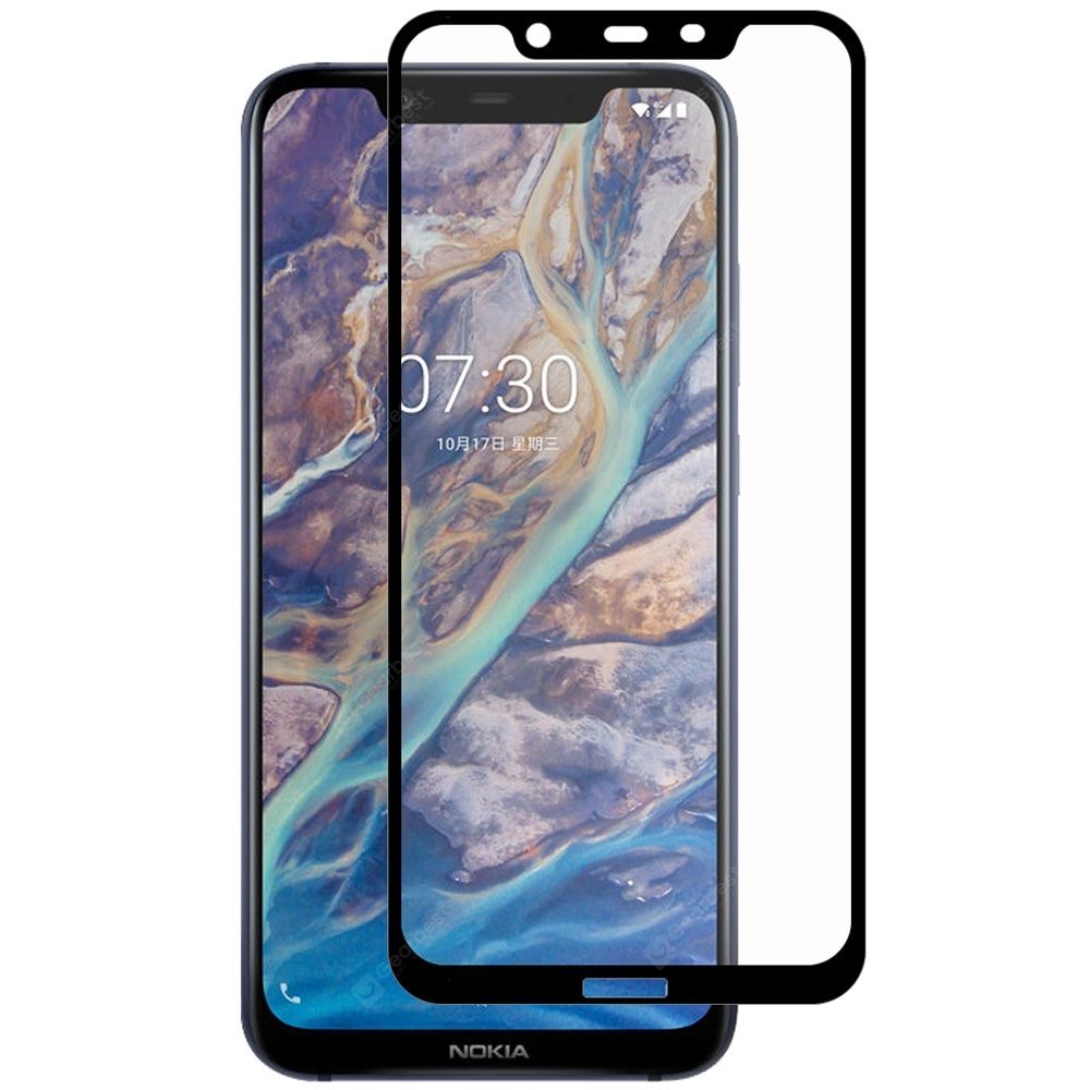 Защитное стекло 5D во весь экран Nokia 7.1 Plus/X7