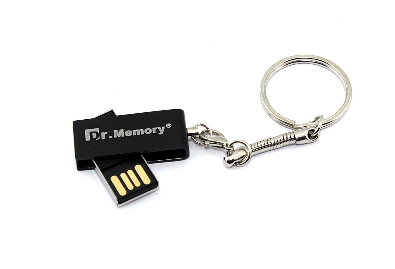 Флешка USB Dr. Memory 005 4Гб, USB 2.0, серебристый