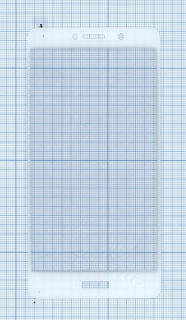 Защитное стекло "Полное покрытие" для Huawei Honor 6X белое