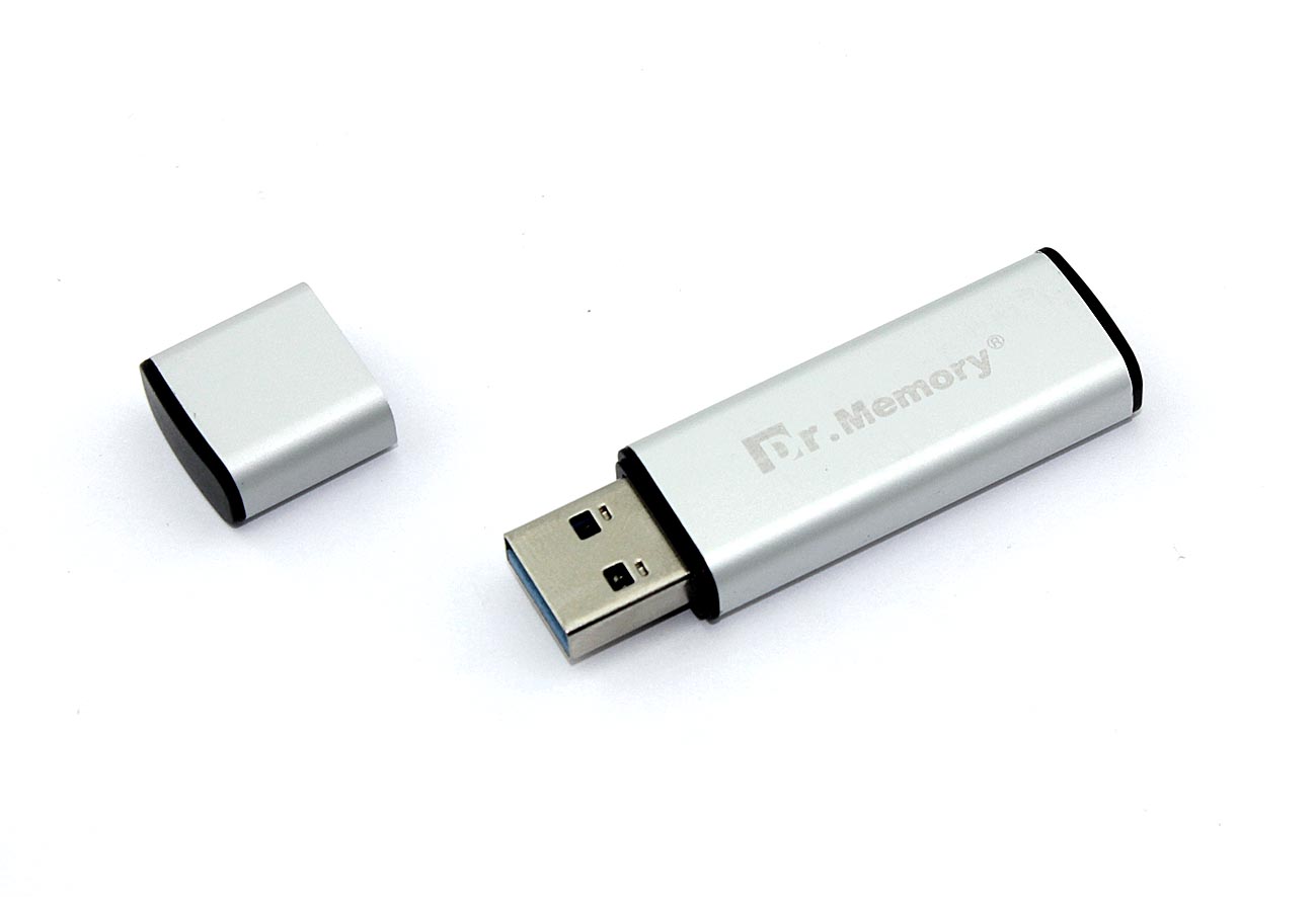 Флешка USB Dr. Memory 009 64Гб, USB 3.0, серебристый