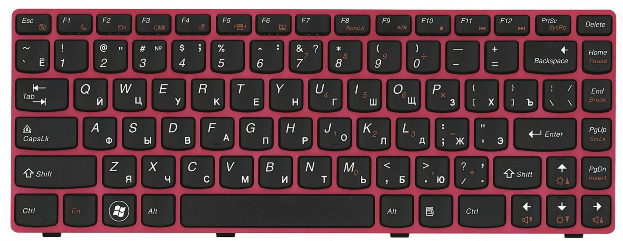 Клавиатура Lenovo IdeaPad G470AH OEM