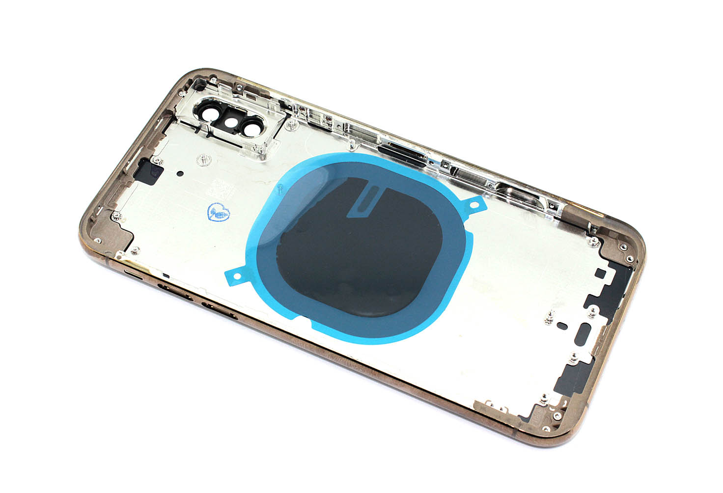 Задняя крышка (корпус) в сборе с рамкой для Apple iPhone Xs gold