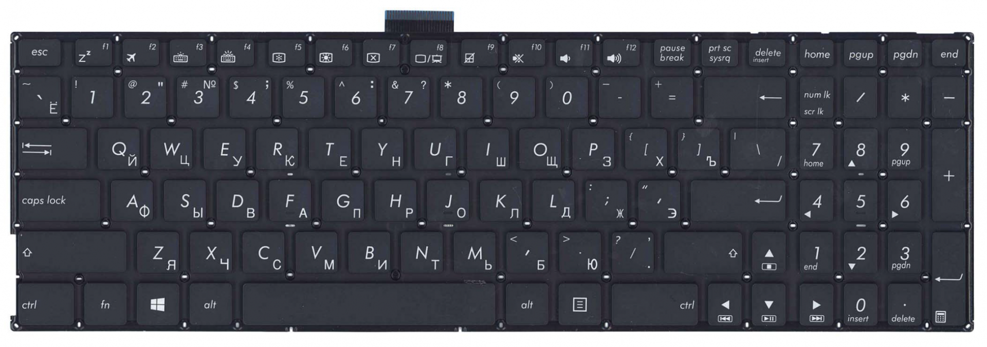 Клавиатура ASUS VivoBook K501UX с подсветкой, OEM