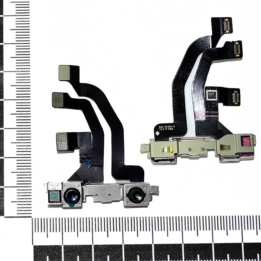 Шлейф iPhone Xs + светочувствительный элемент + фронтальная камера (в сборе) orig Factory
