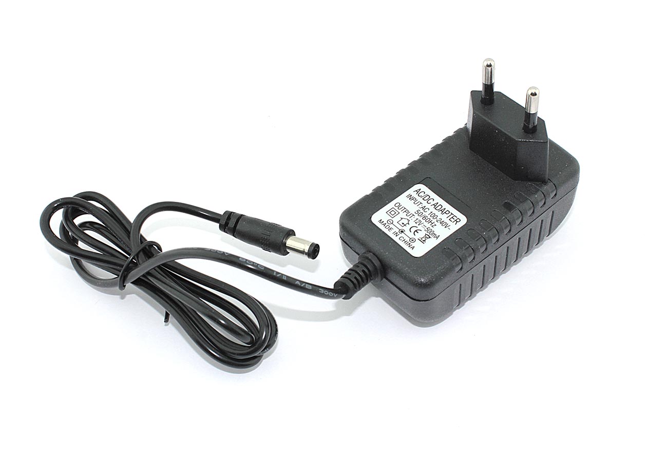 Блок питания (сетевой адаптер) 12V 0,5A 5.5x2.5